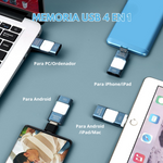 Memoria USB 4 en 1